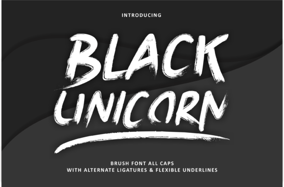 Black Unicorn: A Handwritten Font for Editorial Elegance