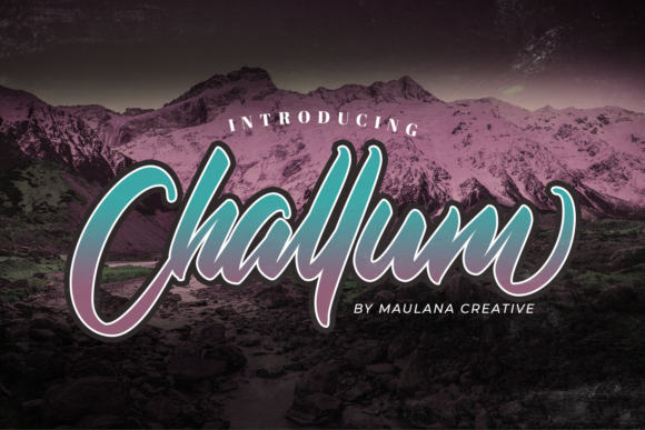 Challum: A Bold and Stylish Handwritten Font for Web Design