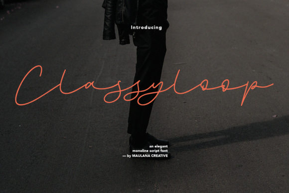 Classyloop: A Stylish Script Font for Web Design