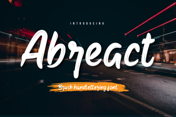 Discover Abreact: A Versatile Brush Handwritten Font