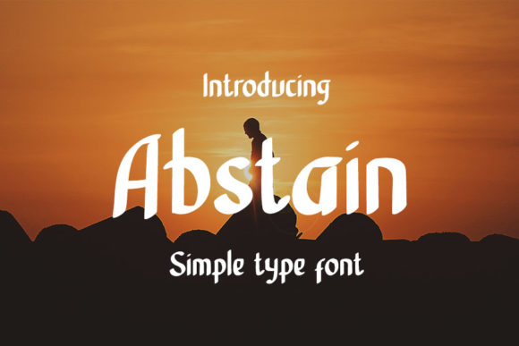 Discover Abstain: A Handwritten Font for Editorial Charm