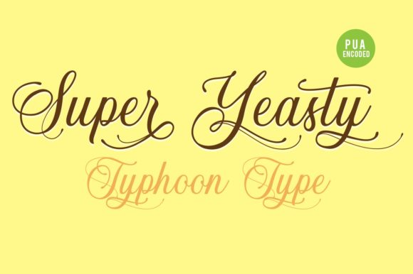 Discover Super Yeasty: A Playful Script for Creative Branding