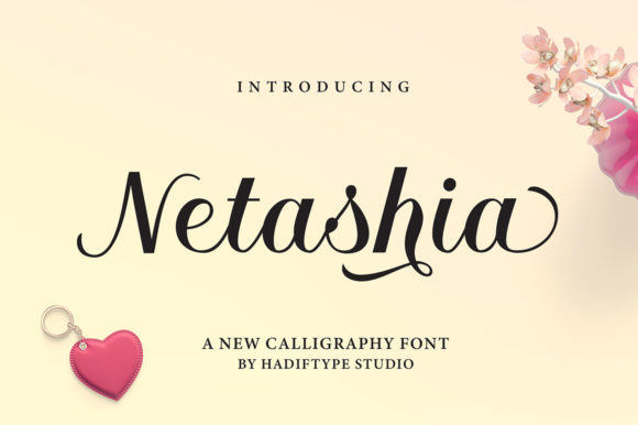 Elevate Your Brand with Netashia: A Premium Calligraphy Font