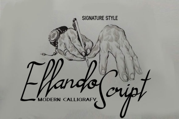 Ellando: A Modern Calligraphy Font for Striking Visuals