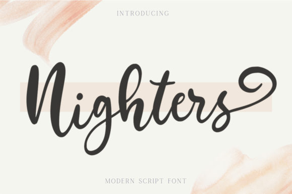 Enhance Your Brand with Nighters: A Versatile Handwritten Font