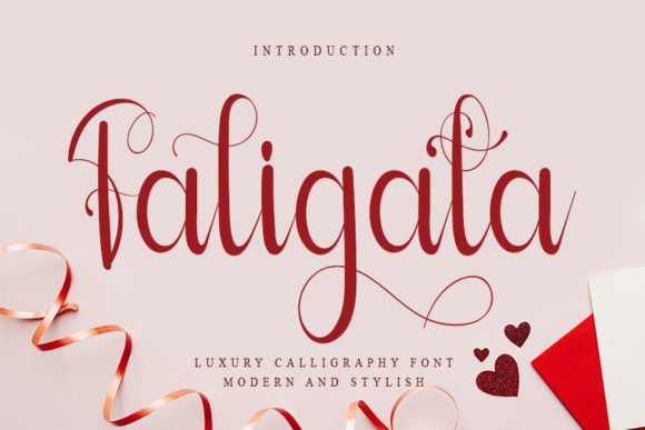 Enhance Your Web Design with Faligata: A Sweet Calligraphy Font
