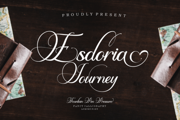 Esdoria Journey: A Whimsical Script Font for Engaging Visuals