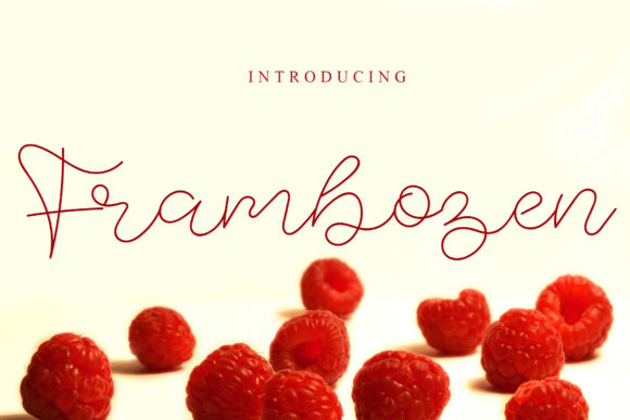 Frambozen: A Delicate Handwritten Font for Web Design