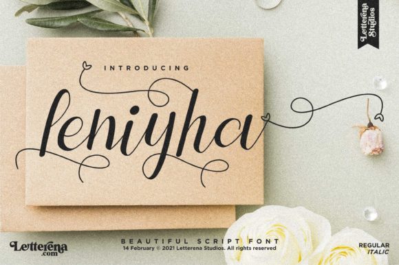 Leniyha: A Script Amp Font for Elegant Design