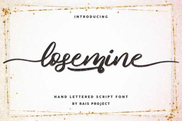 Losemine: A Handwritten Font for Elegant Editorial Design