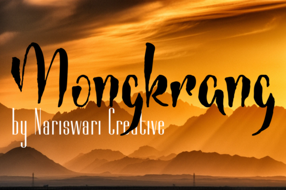 Mongkrang: A Script Font with Modern Elegance