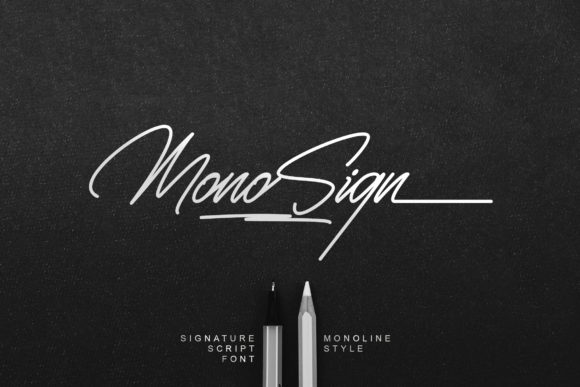 Monosign: A Signature Script Font for Crafters