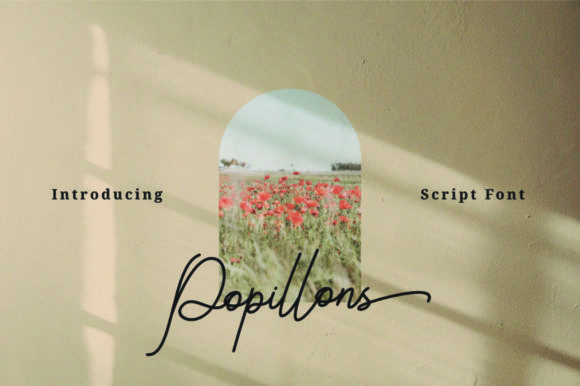 Popillons: A Script Font for Elegant Web Design