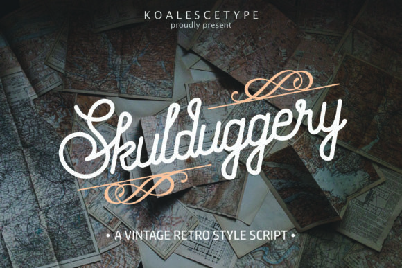 Skulduggery: A Retro Handwritten Font for Bold Campaigns